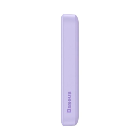 Powerbank magnetyczny indukcyjny 10000mAh 20W + kabel USB-C - fioletowy