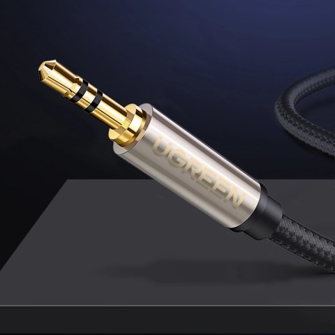 Kabel przewód audio TRS mini jack 3.5mm - jack 6.35mm 5m - szary