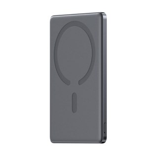 Powerbank 5000mAh USB-C 20W PD i ładowaniem indukcyjnym 15W - szary
