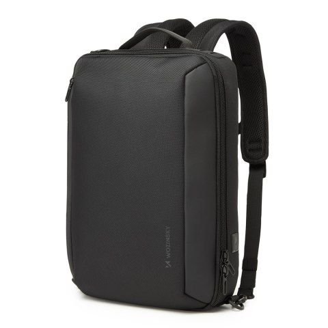 Plecak torba Premium na laptopa 15.6'' z paskiem USB 42x8x28cm - czarny