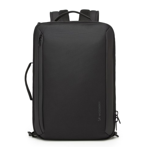 Plecak torba Premium na laptopa 15.6'' z paskiem USB 42x8x28cm - czarny