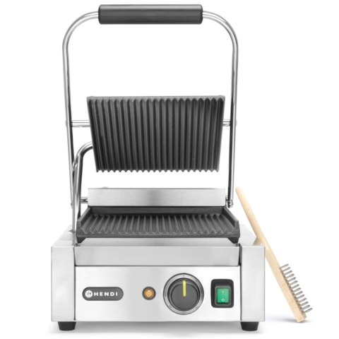 Kontakt grill kontaktowy ryflowany pojedynczy 1800W - Hendi 263501 Kontakt grill kontaktowy ryflowany pojedynczy 1800W - Hendi 263501