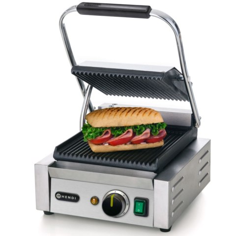 Kontakt grill kontaktowy ryflowany pojedynczy 1800W - Hendi 263501 Kontakt grill kontaktowy ryflowany pojedynczy 1800W - Hendi 263501
