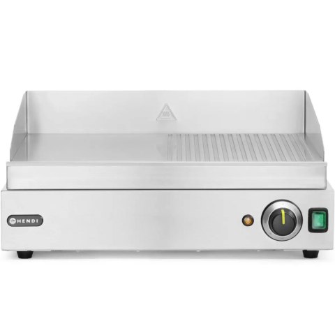 Płyta grzewcza grillowa Profi Line gładka-ryflowana do pracy ciągłej 2400W - Hendi 203156 Płyta grzewcza grillowa Profi Line gładka-ryflowana do pracy ciągłej 2400W - Hendi 203156