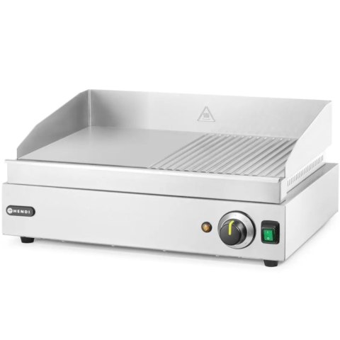 Płyta grzewcza grillowa Profi Line gładka-ryflowana do pracy ciągłej 2400W - Hendi 203156 Płyta grzewcza grillowa Profi Line gładka-ryflowana do pracy ciągłej 2400W - Hendi 203156