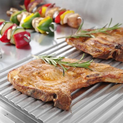 Płyta grzewcza grillowa Profi Line gładka-ryflowana do pracy ciągłej 2400W - Hendi 203156 Płyta grzewcza grillowa Profi Line gładka-ryflowana do pracy ciągłej 2400W - Hendi 203156