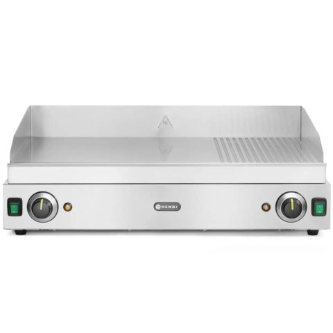 Płyta grzewcza grillowa Profi Line gładka-ryflowana podwójna do pracy ciągłej 3500W - Hendi 203163 Płyta grzewcza grillowa Profi Line gładka-ryflowana podwójna do pracy ciągłej 3500W - Hendi 203163