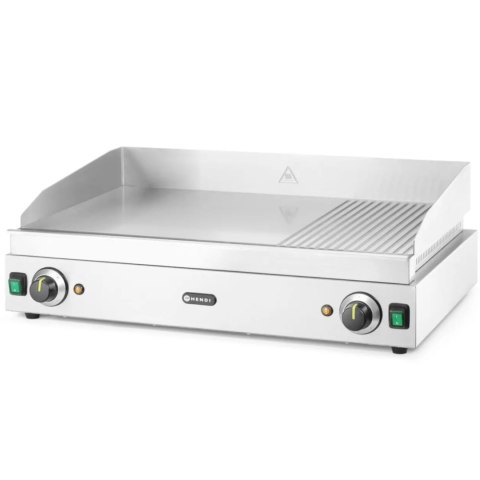 Płyta grzewcza grillowa Profi Line gładka-ryflowana podwójna do pracy ciągłej 3500W - Hendi 203163 Płyta grzewcza grillowa Profi Line gładka-ryflowana podwójna do pracy ciągłej 3500W - Hendi 203163
