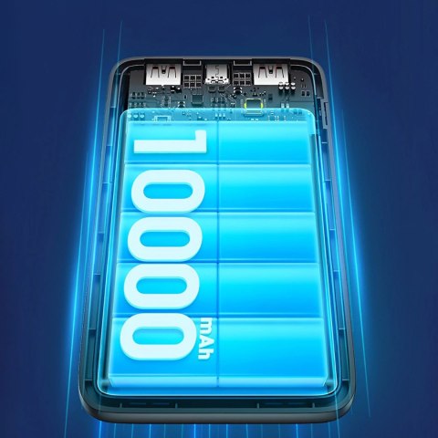 Powerbank K18-1W 10000mAh USB-A / USB-C / Micro USB - biały Powerbank K18-1W 10000mAh USB-A / USB-C / Micro USB - biały