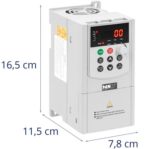 Przetwornica częstotliwości VFD falownik 500 Hz 1500 W 230 V