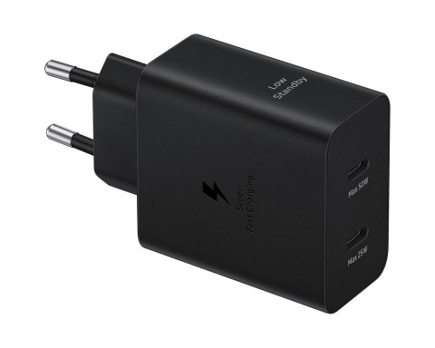 Ładowarka sieciowa Samsung USB-C 50W z kablem USB-C - czarna Ładowarka sieciowa Samsung USB-C 50W z kablem USB-C - czarna