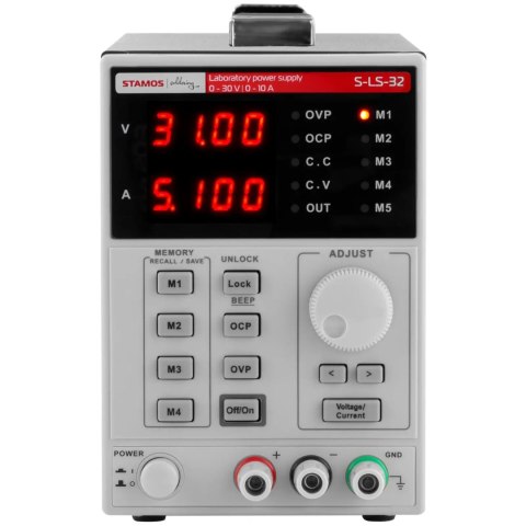 Zasilacz laboratoryjny serwisowy z funkcją pamięci LED 0-30 V 0-10 A DC Zasilacz laboratoryjny serwisowy z funkcją pamięci LED 0-30 V 0-10 A DC