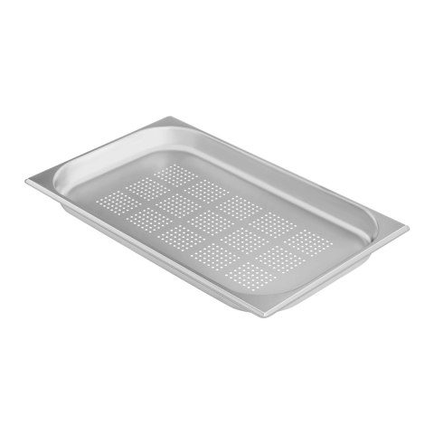Perforowany pojemnik gastronomiczny stalowy GN1/1 gł. 40 mm Perforowany pojemnik gastronomiczny stalowy GN1/1 gł. 40 mm
