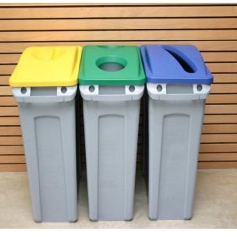 Pokrywa do pojemnika Rubbermaid SLIM JIM reg; zielona Pokrywa do pojemnika Rubbermaid SLIM JIM reg; zielona