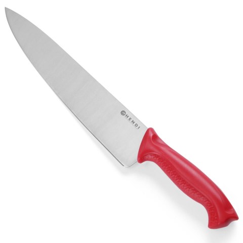 Nóż kucharski HACCP do surowego mięsa 320mm - czerwony - HENDI 842621 Nóż kucharski HACCP do surowego mięsa 320mm - czerwony - HENDI 842621