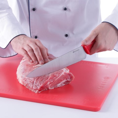 Nóż kucharski HACCP do surowego mięsa 320mm - czerwony - HENDI 842621 Nóż kucharski HACCP do surowego mięsa 320mm - czerwony - HENDI 842621