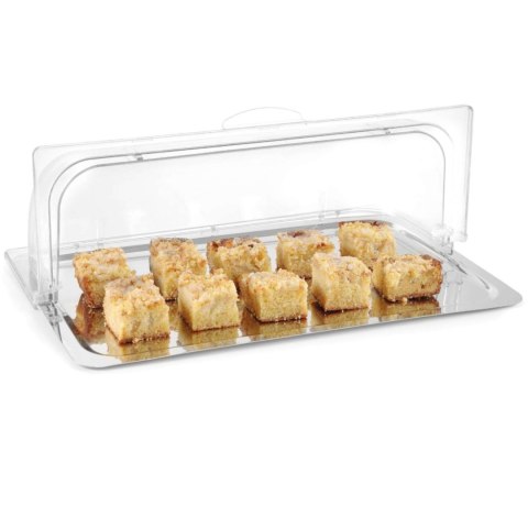 Pokrywa pokrywka przezroczysta otwierana ROLLTOP do tacy GN 1/1 Pokrywa pokrywka przezroczysta otwierana ROLLTOP do tacy GN 1/1
