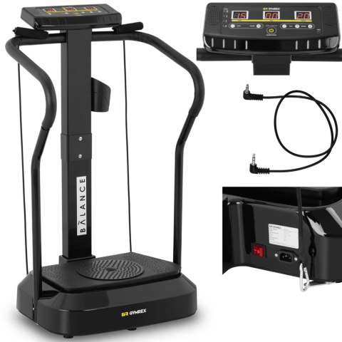 Platforma mata wibracyjna domowa do ćwiczeń fitness do 120 kg + twister Platforma mata wibracyjna domowa do ćwiczeń fitness do 120 kg + twister
