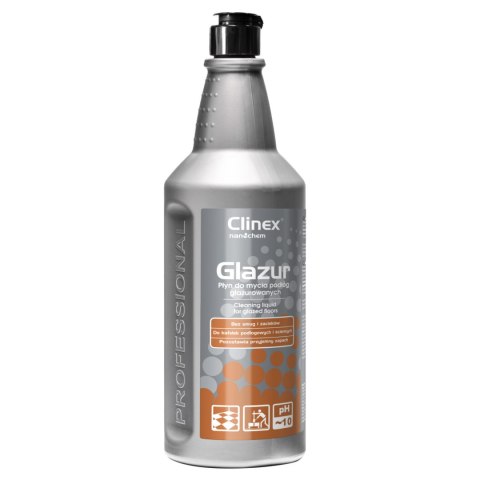 Płyn do mycia podłóg płytek glazury kamienia CLINEX Glazur 1L Płyn do mycia podłóg płytek glazury kamienia CLINEX Glazur 1L