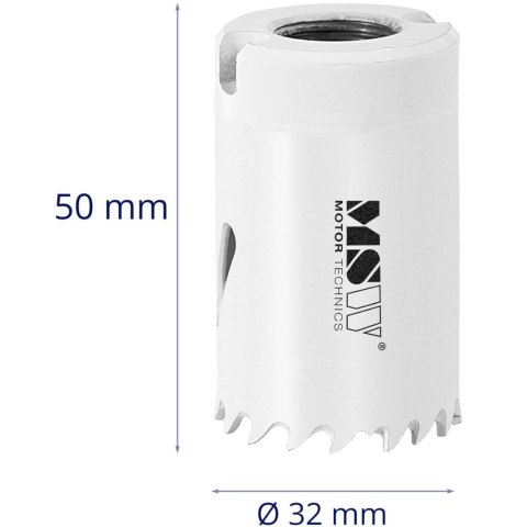 Otwornica bimetalowa wiertło do metalu drewna tworzyw sztucznych śr. 32 mm Otwornica bimetalowa wiertło do metalu drewna tworzyw sztucznych śr. 32 mm